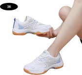 Bovista Tennisschoenen - Heren - Dames - Tenniskleding - Indoor - Outdoor - Beige & Blauw - Maat 38