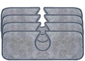 4 stuks - Kraanmat - Afvoermat - Gootsteenmat - kraan Absorberend mat - Keukenmat - Droogmat - Accessoires voor aanrecht - vezel - 38*13.5 cm - grijs - Diameter 6,5 cm