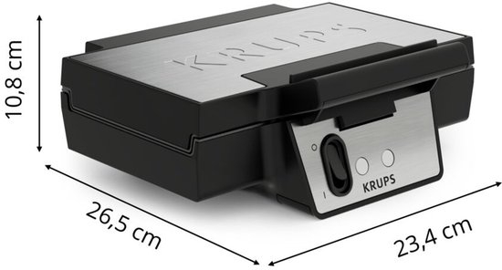 Krups Iconic FDK261 - Wafelijzer - Keramische Anti-aanbaklaag - Verticaal Opbergen - 850W - RVS van Krups — afbeelding 5