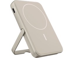 Fresh 'n Rebel Magnetische Powerbank Draadloos - 5000 mAh – Geschikt voor MagSafe - Powerbank - Silky Sand