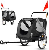 Outbee Hondenfietskar - Fietskar hond - Hondenfietskar opvouwbaar - Hondenkar - 2-in-1 Honden fietskar - Hondenbuggy - Max 35kg