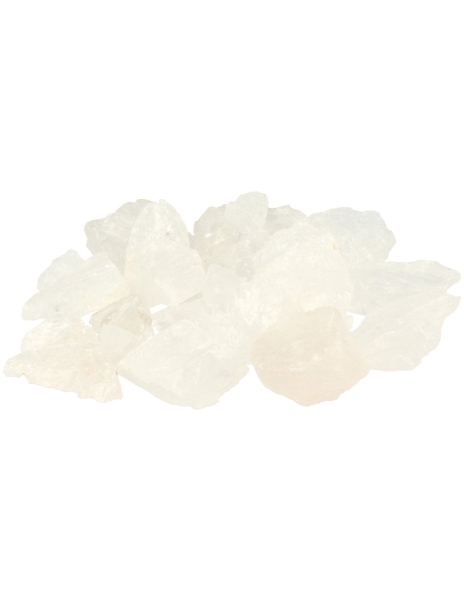 Ruben Robijn Bergkristal A Brazilië 250 gr. ruwe brokjes Wit / transparant
