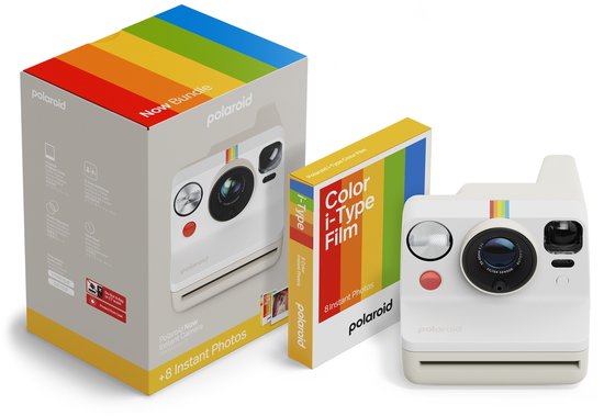 Polaroid Now Gen 3 Pebble White - Pack de films couleur - avec 8 photos