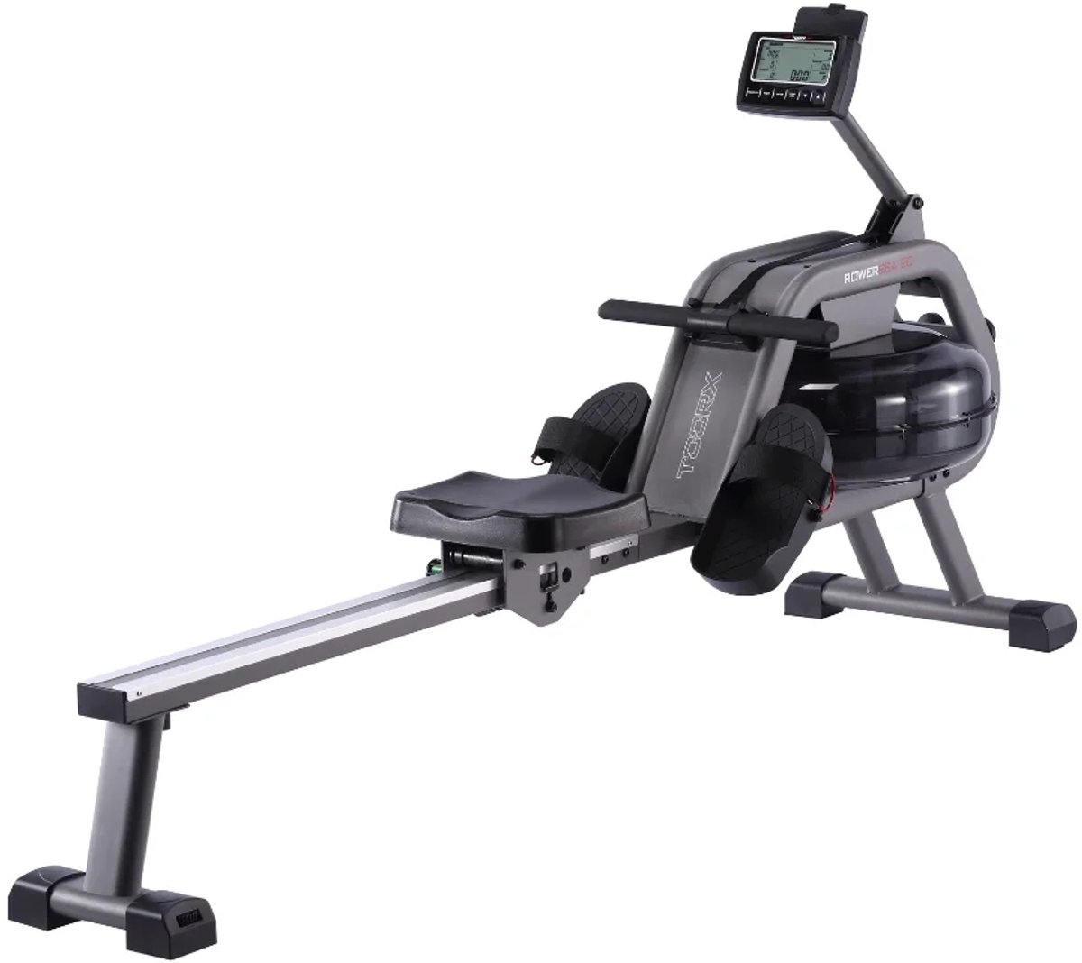Toorx Fitness Roeitrainer - Waterroeier - Inklapbaar - Waterweerstand - Compact - Roeimachine - Roeiapparaat - 6 Trainingsniveaus - Rower Sea 90 - LCD scherm