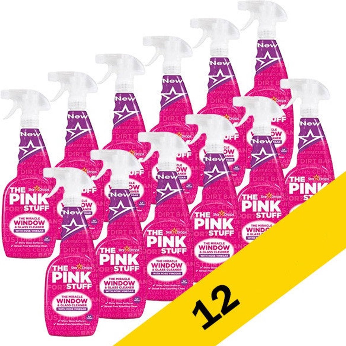 The Pink Stuff Glasreiniger 750ml - 12 pack
