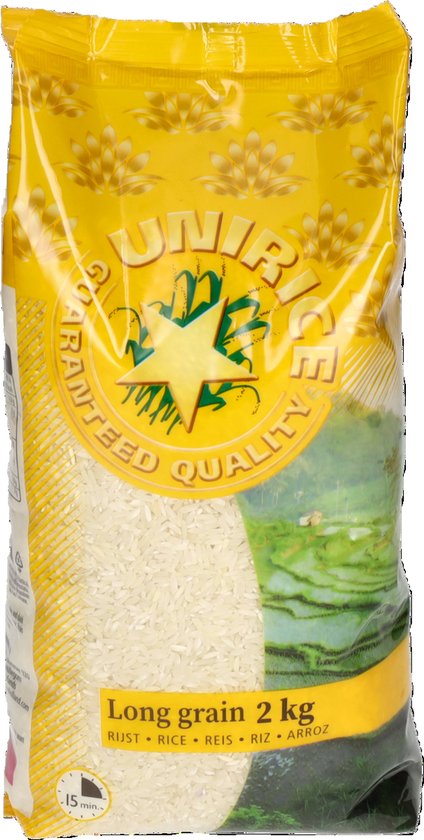 Multigrain Rijst Unirice® | 4 x 2 kg Long grain rice | langgraan rijst | extra lange ...
