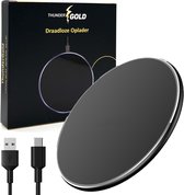 ThunderGold Draadloze oplader - Wireless Charger - Oplader Draadloos - Draadloze opladers - Draadloze lader - Snellader - Incl. Kabel - Zwart