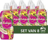 Bol.com Robijn Collections Wasverzachter - Tropical - 8 x 38 wasbeurten - Voordeelverpakking aanbieding