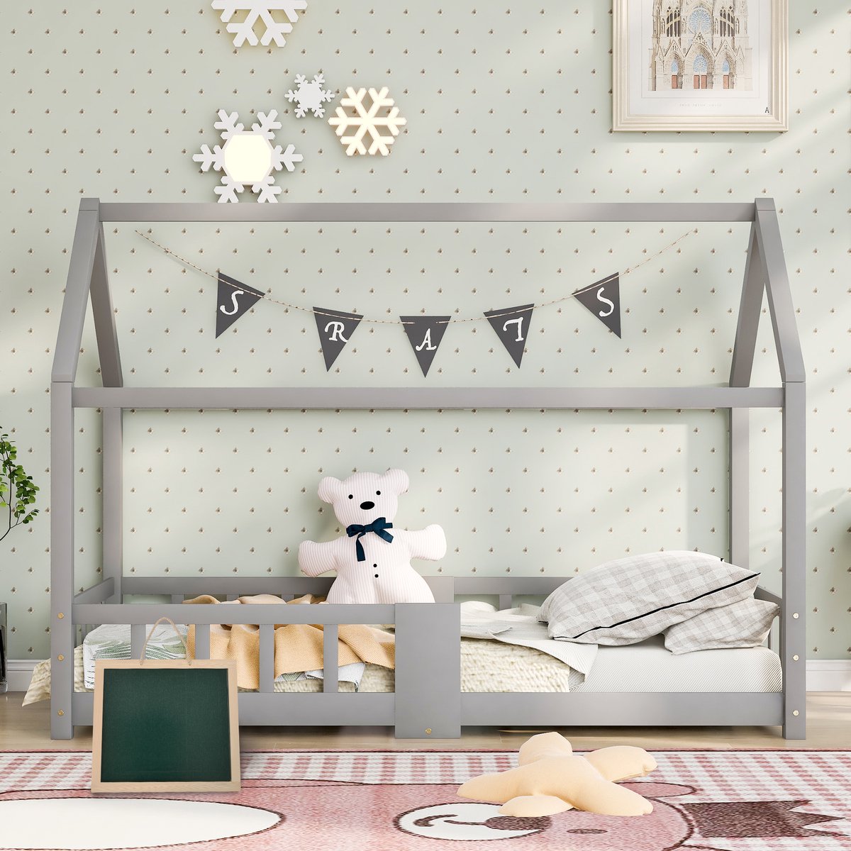 Kinderbed Huisbed 90x200 cm