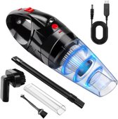 Bol.com Draagbare Stofzuiger Draadloze Vireo - Sterke Zuigkracht - Mini Oplaadbaar - HEPA Filter - LED Verlichting aanbieding