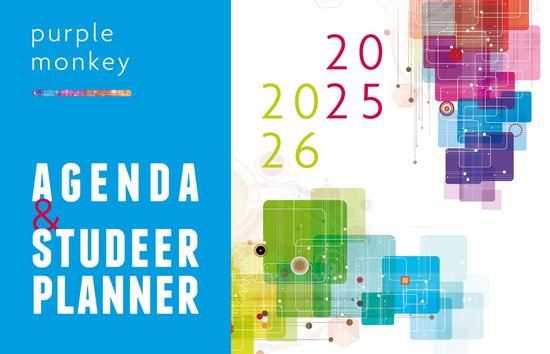Purple Monkey agenda & studeerplanner 2025-2026 - planagenda - standaardeditie