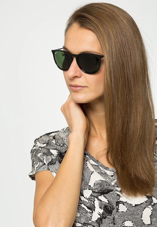 Ray-Ban Erika RB4171 Zonnebril - Zwart/Groen G-15 - Gepolariseerd - 54mm van Ray-Ban — afbeelding 4