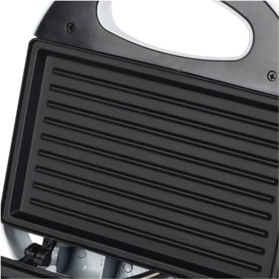 Grillio Elektrische Tosti Ijzer met Antiaanbaklaag 750w Zwart 7house