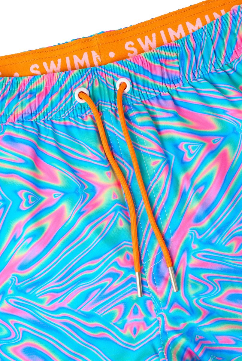 OppoSuits Zwembroek Mr. Tie Dye - Heren Swim Short - Korte Broek - Met Trektouwtjes en Zakken — afbeelding 9