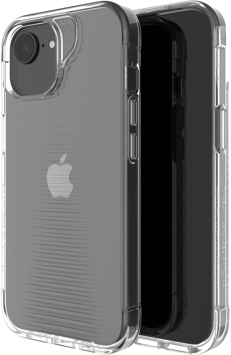 ZAGG Luxe Snap Hoesje Geschikt voor Apple iPhone 17e/16e/15/14/13 - Graphene Back Cover - 3M Valbescherming - Gerecycled Materiaal - Transparant