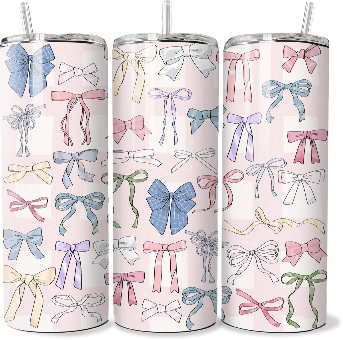 KadoDash - Tumbler - Drinkbeker - Isolatiebeker - Strikken - Strikjes - Bow