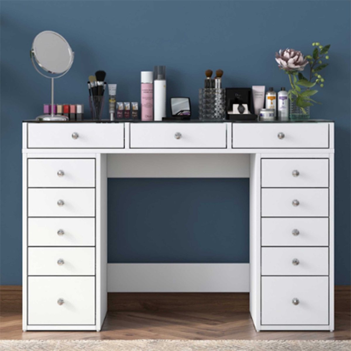 Skye Decor , Kaptafel, BJ105 - 2716, Melamine, Wit, 120 x 44,5 x 79,8 cm