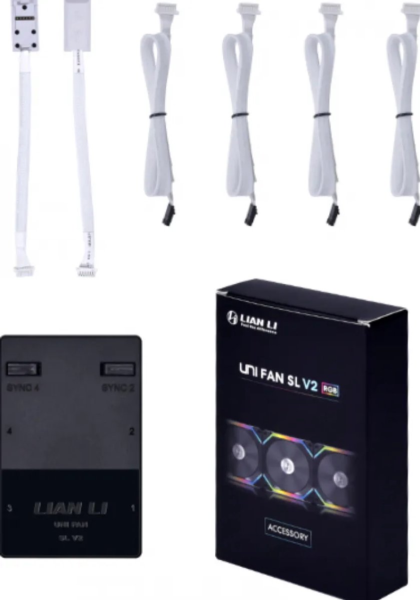 Lian Li Uni Hub SLV2 L-Connect 3 Controller White - Fan Controller - Wit