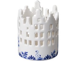 Waxinelichthouder Huisjes - Delfts blauw
