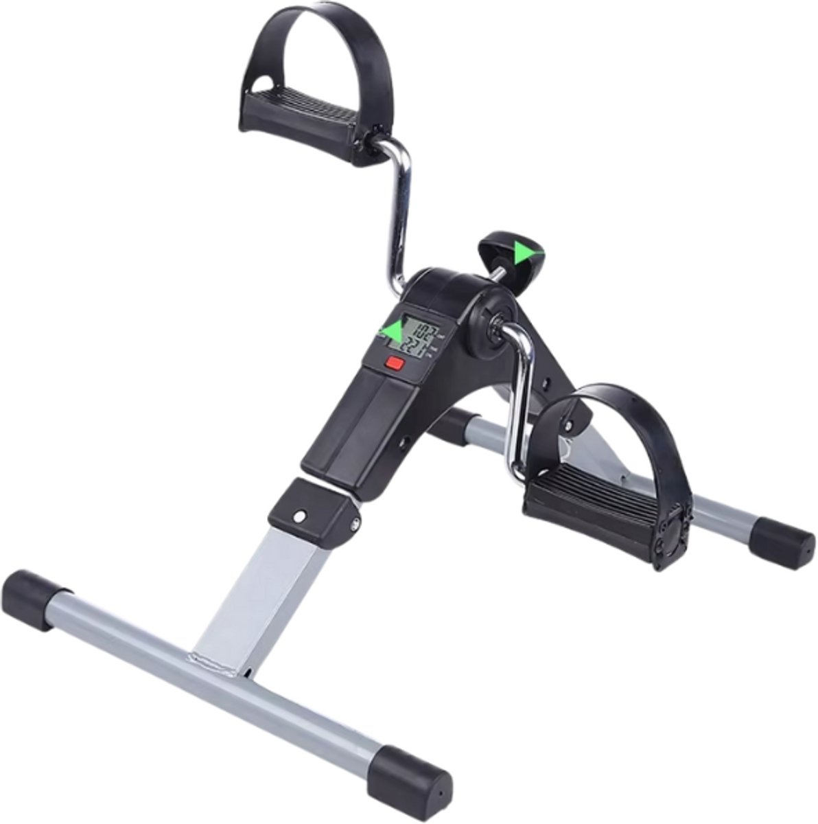 RM Store® - Opvouwbare Fietstrainer - Verstelbare Fietspedalen - Fitness - Gym - Revalidatie - Zwart - 36 x 48 x 23 cm.