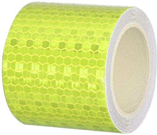 1 paquet - Ruban réfléchissant, 5,1 cm x 3,6 m, imperméable, auto-adhésif, haute visibilité, pour camions, remorques et voitures (jaune fluo)