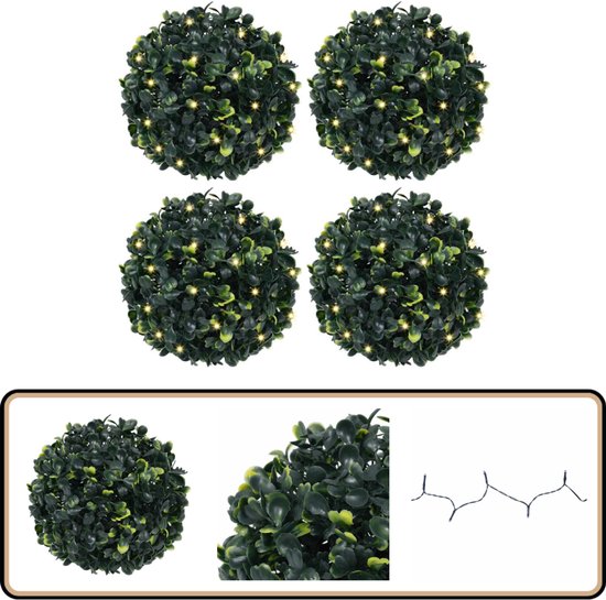 Buxusbal Diameter 10-40 Cm Kunstmatige Buxusbal Plantenbal Thuis café Bruiloft Tuin Feestdecoratie Groene Plantenbal voor huis- en Tuindecoratie (2