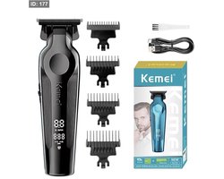 Kemei Tondeuse - KM 264 - Draadloze Tondeuse - Professionele tondeuse - Haren Millimeteren - Contouren - Haren Scheren - Kapper Tondeuse - Kapper Kwaliteit - Baard Trimmer - Haar Trimmer - Beard and Hair Trimmer