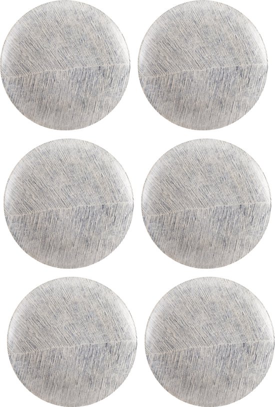 Hazel & Bos Juntos Grano dinerbord - bordenset 6 persoons - serviesset - 27 cm - porselein
