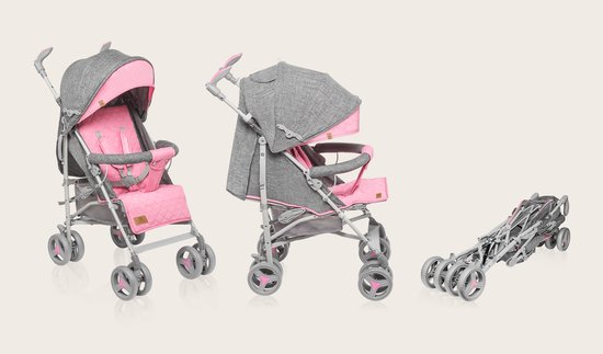Lionelo Irma - Buggy - Wandelwagen- Lichte 7kg - tot 15 kg - Geveerde wielen - 360° - tot 5 jaar - Opbergmand - Verstelbare handgreep - Snel inklapsysteem - Compact formaat van LIONELO — afbeelding 4