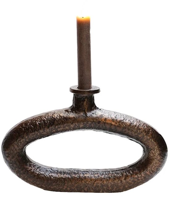 Chandelier Rocha | Grand | bronze | forme ovale | L26 x l4 x H16 cm