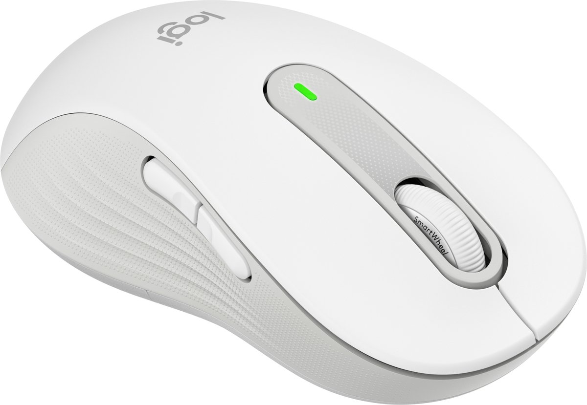 Logitech Signature M650 L - Draadloze Muis voor linkshandigen - Off White
