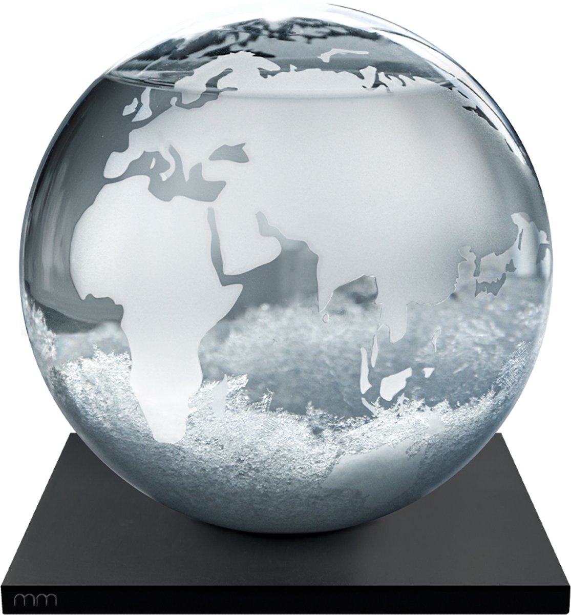 MikaMax Earth Storm Glass Decorative Weather Forecast, Elegant Glass