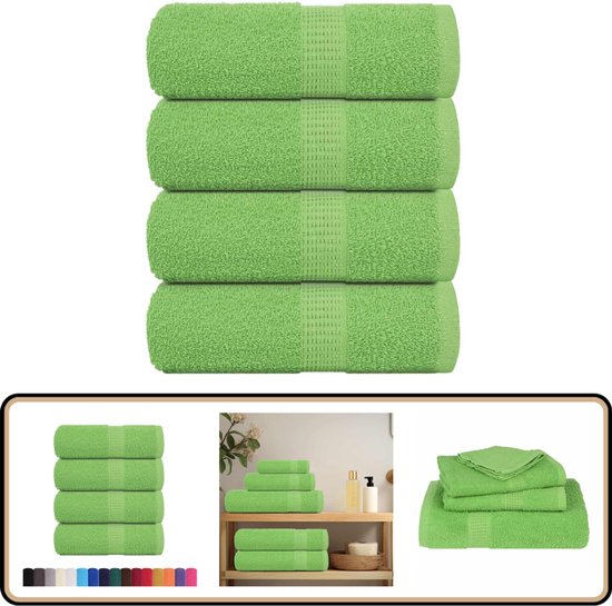 vidaXL Gastendoekjes SOLUND 10 st 600 g/m² 30x50 cm goudkleurig