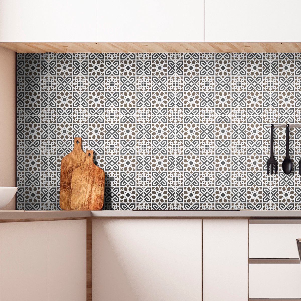 Ambiance Sticker Zelfklevende tegelmuurstickers voor keuken en badkamer - 30 Azulejos Agostinho tegelstickers - 30 stickers 20x20cm Multi color
