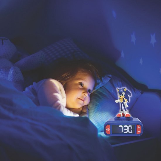 Sonic Nachtlampje Wekker met geluiden van Merkloos — afbeelding 3