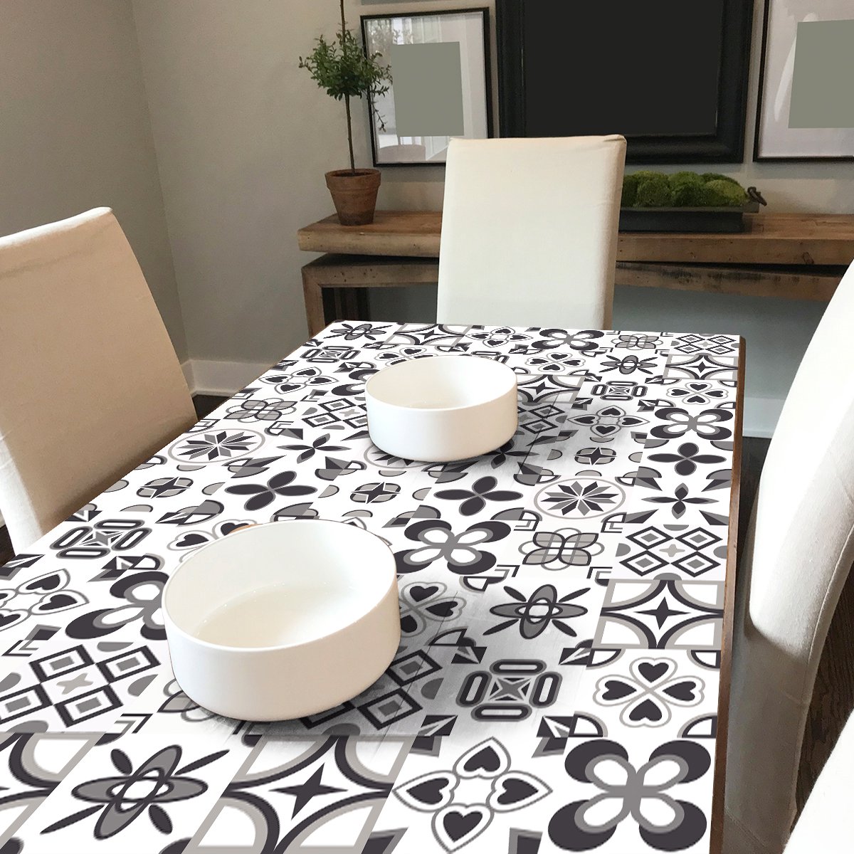 Ambiance Sticker Meubeldecoratiestickers - Zelfklevende stickers voor keuken en woonkamer - 60 Maevana cementtegel meubelstickers - 60 stickers 20x20cm Multi color