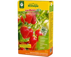 ECOstyle Aardbeien-AZ - Organische Meststof - Voor Heerlijk Verse Aardbeien - Voor Alle Soorten Aardbeien en Zacht Fruit - 120 Dagen Voeding - Voor 30 Planten - 800 GR