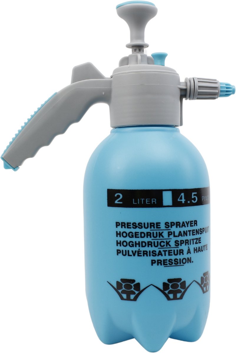 Bol.com C-Line Marine Drukspuit 2 Liter - Tuinsproeier met Verstelbare Sproeikop - Plantenspuit Drukspuit - Onkruidverdelger - D... aanbieding