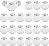 Bol.com Belle Vous Rond Helder Glazen Opslag Potten met Deksels (24 Pak) – 50 ml Jampotten Set – Mason Potten Voor Kruiden Spece... aanbieding