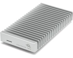 OWC Express 1M2 – Externe NVMe SSD – 4 TB – USB4 (USB-C) – Tot 3151 MB/s – Zilverkleurig