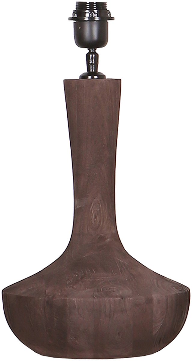 by Mooss - Tafellamp - Seattle - Umber - Hout - Donkerbruin - Mat - Robuust - 35 cm - Trendy