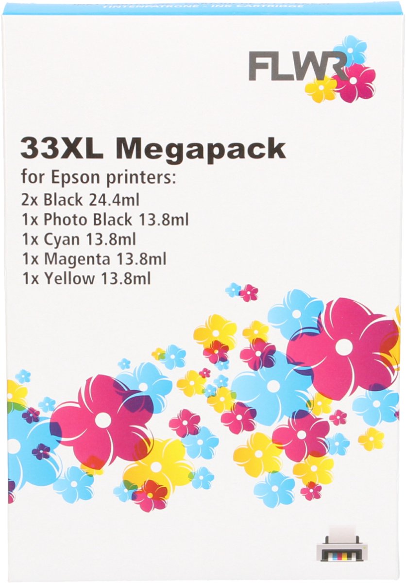 FLWR - Cartridges / Epson T3351/3361/2/3/4 Megapack / / Geschikt voor Epson