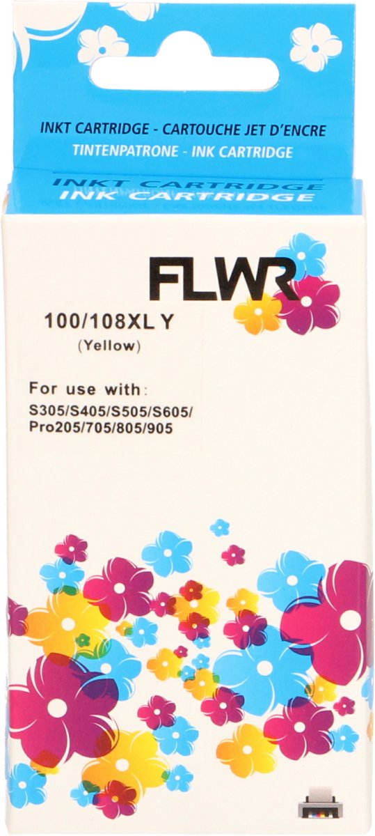 FLWR - Cartridges / Lexmark 100XL / geel / Geschikt voor Lexmark
