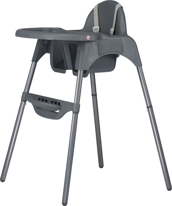 Puck Chaise haute pour enfant Mat Gris