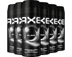 AXE - Deodorant Bodyspray - Black - 6 x 150 ml - Voordeelverpakking