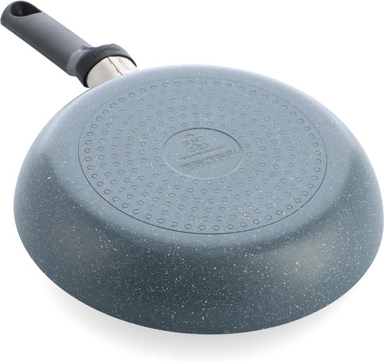 BK Blue Label Granite Koekenpan 24cm – PFAS-vrije antikleeflaag – Koekenpan inductie – Keramische koekenpan - Ovenbestendig tot 160°C - Koudgrepen - Zonder deksel - Blauw
