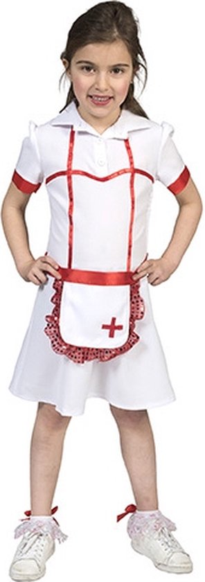 Verpleegster & Masseuse Kostuum | Ziekenhuis Zuster Sara | Meisje | | Carnaval kostuum | Verkleedkleding