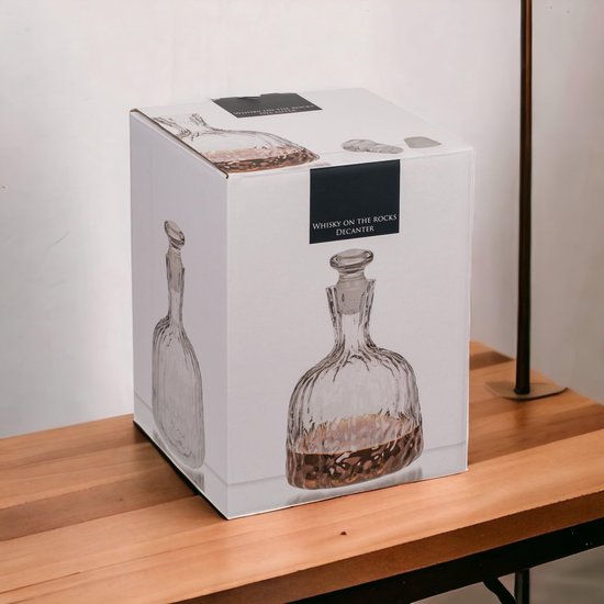 Cozlly 1000 ml whiskyset, whiskykaraf in tankvorm, voor verjaardag