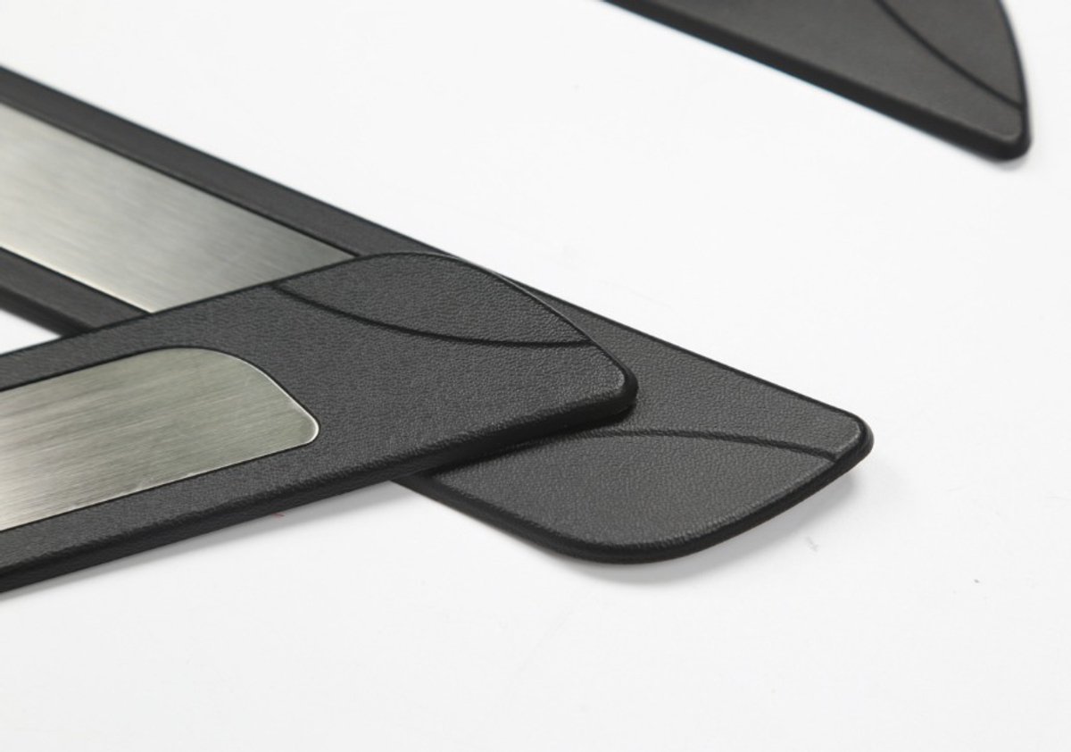 4 Stuks Auto Schopplaten Koolstofvezel Instaplijsten Protector voor 207 4 Stuks Auto Schopplaten Koolstofvezel Instaplijsten Protector voor 207