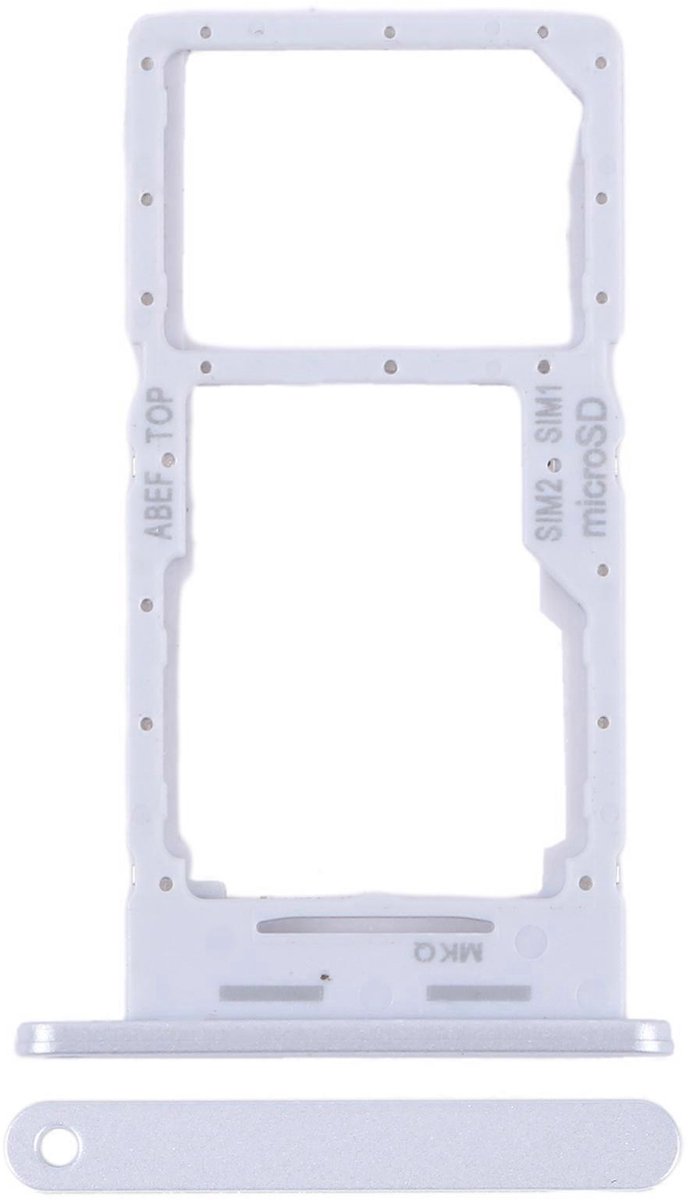 Voor Samsung A25 5G Simkaart houder Zilver